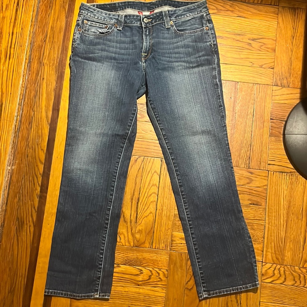 Lucky Brand Lola Straight Run Stitch size 16 or 33 short inseam